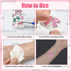 20 Sheets Luminous Water Proof Removable Temporary Tattoos Stickers&nbsp;AJEW-SP0002-81A