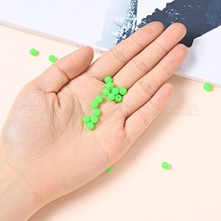 蛍光アクリルビーズ  ラウンド  ライム  6mm  穴：1.5mm  約3234個/420g&nbsp;MACR-R517-6mm-07