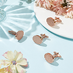 2 Pairs Brass Cufflinks for Men&nbsp;FIND-WR0011-06