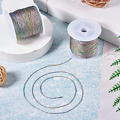 9層メタリックポリエステル刺繍フロス  カラフル  0.7mm  約37.18ヤード（34m）/ロール&nbsp;WCOR-TAC0001-01A