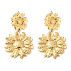 304 Stainless Steel Dangle Stud Earrings&nbsp;EJEW-G423-18G