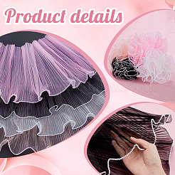 4 Bags 4 Styles Polyester Flower Bouquet Wrapping Mesh Paper&nbsp;ORIB-GA0001-02