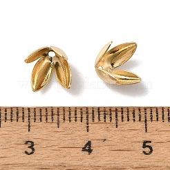 Rack Plating Brass Flower Bead Caps&nbsp;KK-K381-06A-G02