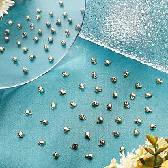 304ステンレススチールベルチャーム100個  18KGP本金メッキ  7.5x5x5mm  穴：1.5mm&nbsp;STAS-UN0035-56