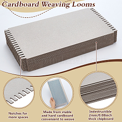 24Pcs Cardboard Weaving Looms&nbsp;DIY-FG0001-41A