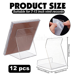 透明アクリル本棚12個  透明  76x78x99mm&nbsp;OFST-GO0001-07