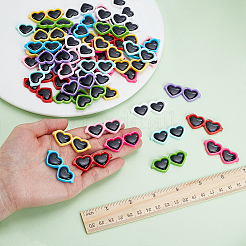 90Pcs 9 Colors Opaque Resin Cabochons&nbsp;RESI-WR0001-20