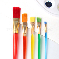 Plastic Children's Nylon Brush Head Tempera Paint Brush Set&nbsp;DRAW-PW0001-092