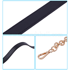 Cowhide Leather Cord Chain Bag Strap&nbsp;FIND-WH0056-27G-01