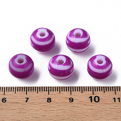 Opaque Striped Acrylic Beads&nbsp;LS-MACR-S373-27A-02