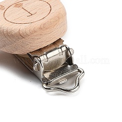 Beech Wood Pacifier Clip&nbsp;AJEW-M015-01B