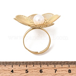 201 Stainless Steel Adjustable Cuff Open Rings for Women&nbsp;RJEW-K318-01C-G