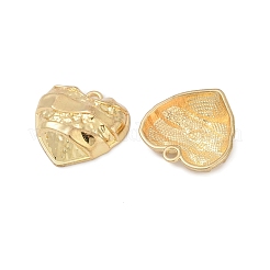 ハート合金チャーム  ゴールドカラー  20.5x20.5x6mm  穴：2mm&nbsp;LS-FIND-M081-02G