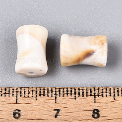 樹脂ビーズ  模造シェルビーズ  コラム  12x8mm&nbsp;RESI-YW0004-26D
