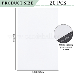 アルミニウム熱転写印刷用ブランク  貝殻色  150x100x0.5mm  20pc&nbsp;DIY-CP0013-09B