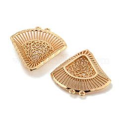 Rack Plating Brass Hollow Pendants&nbsp;KK-P244-03KCG