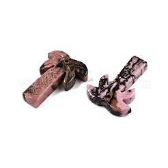 Natural Rhodonite Coconut Tree Pendants&nbsp;G-N342-02D