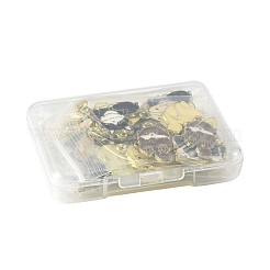 30個10スタイル金メッキ合金エナメルペンダント  動物チャーム  混合図形  19.5~23x14~22x1.5~2mm  穴：1.6~1.8mm  3個/スタイル&nbsp;ENAM-FS0004-38
