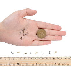 アイアンスクリューアイピンヒートンキャップ  片穴パーツ用  ミックスカラー  8x4x1mm  穴：2mm  約120PCS /カラー  720個/箱&nbsp;IFIN-YW0001-17
