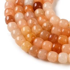 Natural Golden Silk Jade Beads Strands&nbsp;G-C284-A01-01