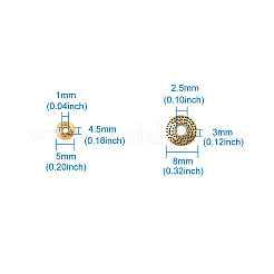 チベット風合金スペーサービーズ  混合図形  ミックスカラー  8x2cm&nbsp;TIBEB-TA0001-04
