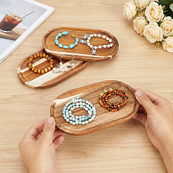Wood Jewelry Plates&nbsp;ODIS-WH0177-014