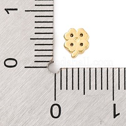 Rack Plating Brass Micro Pave Clear Cubic Zirconia Cabochons&nbsp;KK-F874-02G-08