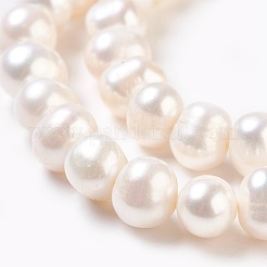 Natural Cultured Freshwater Pearl Beads Strands&nbsp;X-PEAR-S001-8-9mm-3