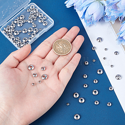 90個3スタイル真鍮スペーサービーズ  ディスク  プラチナ  4x2.5mm  穴：1.6mm  30個/スタイル&nbsp;KK-PH0003-38