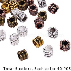 Tibetan Style Alloy European Beads&nbsp;TIBEB-PH0004-63