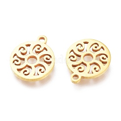 Ion Plating(IP) 201 Stainless Steel Charms&nbsp;STAS-A047-17G