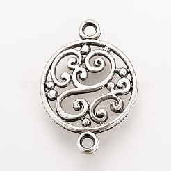 Tibetan Style Alloy Links connectors&nbsp;TIBE-Q077-10AS-NR
