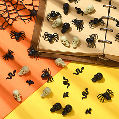 200Pcs 5 Styles Halloween Theme Resin Cabochons&nbsp;AJEW-SP0002-93