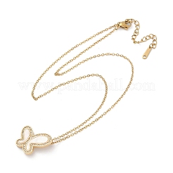 Brass Micro Pave Cubic Zirconia Pendant Necklaces&nbsp;NJEW-C076-11G