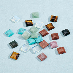 24Pcs 6 Styles Natural & Synthetic Mixed Gemstone Cabochons&nbsp;G-AR0005-68
