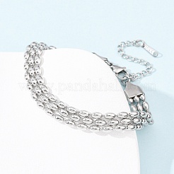 304 Stainless Steel Beads Multi-strand Bracelets&nbsp;BJEW-K287-01P