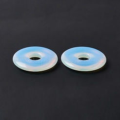 オパールペンダント  ドーナツ/パイディスクチャーム  29~30x5~6mm  穴：8mm&nbsp;G-I331-01C