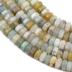 Natural Flower Amazonite Beads Strands&nbsp;G-G317-A30-3X6MM