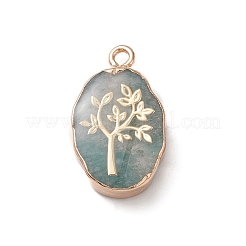 Natural Green Aventurine Pendants&nbsp;X-G-K333-01B