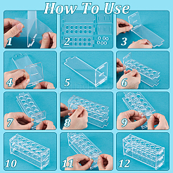 Acrylic Test Tube Display Rack&nbsp;AJEW-WH0434-93C-01-1