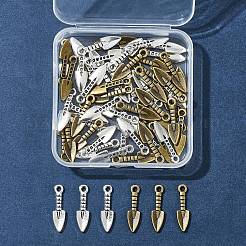 60Pcs 2 Colors Tibetan Style Alloy Pendants&nbsp;TIBEP-FS0001-23