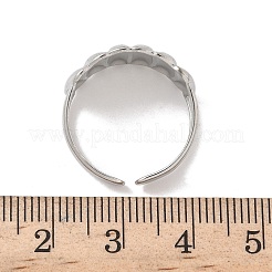 304 Stainless Steel Open Cuff Rings&nbsp;RJEW-A079-01I-P