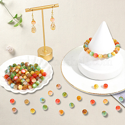 140Pcs 7 Colors Transparent Resin Beads&nbsp;RESI-PA0001-37A