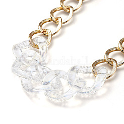 Aluminum Curb Chain Necklaces&nbsp;NJEW-JN02800