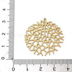 304ステンレスペンダント  スノーフレークチャーム  ゴールドカラー  30x29.5x1mm  穴：1mm&nbsp;STAS-L301-11G