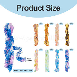 16Pcs 8 Colors DIY Plush Sticks&nbsp;FIND-TA0008-58