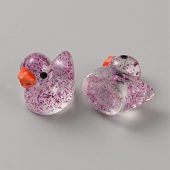Mini Resin Sequins Duck Home Display Decorations&nbsp;RESI-SZC0004-06F