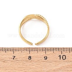 304 Stainless Steel Open Cuff Rings for Women&nbsp;RJEW-K309-19G