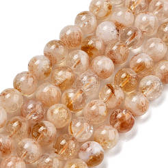 Heated Natural Citrine Beads Strands&nbsp;G-NH0010-04