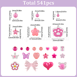 Opaque & Transparent Acrylic Beads Kits&nbsp;MACR-SP0001-48D